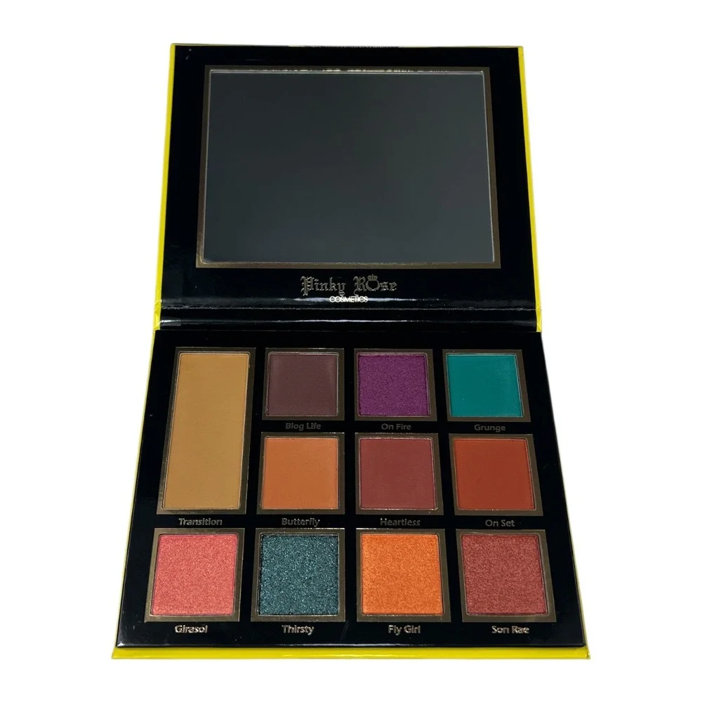Pinky Rose Cosmetics Sunflower Eyeshadow Palette Cruelty‎ Free Makeup Beauty Y2K